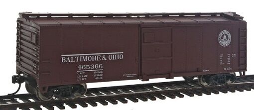 Walthers # 2401 40' Steel Boxcar - RTR -  BALTIMORE & OHIO  # 465366  HO MIB