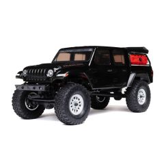 00005V2T5  1/24 SCX24 Jeep JT Gladiator 4WD Rock Crawler Brushed RTR, Black